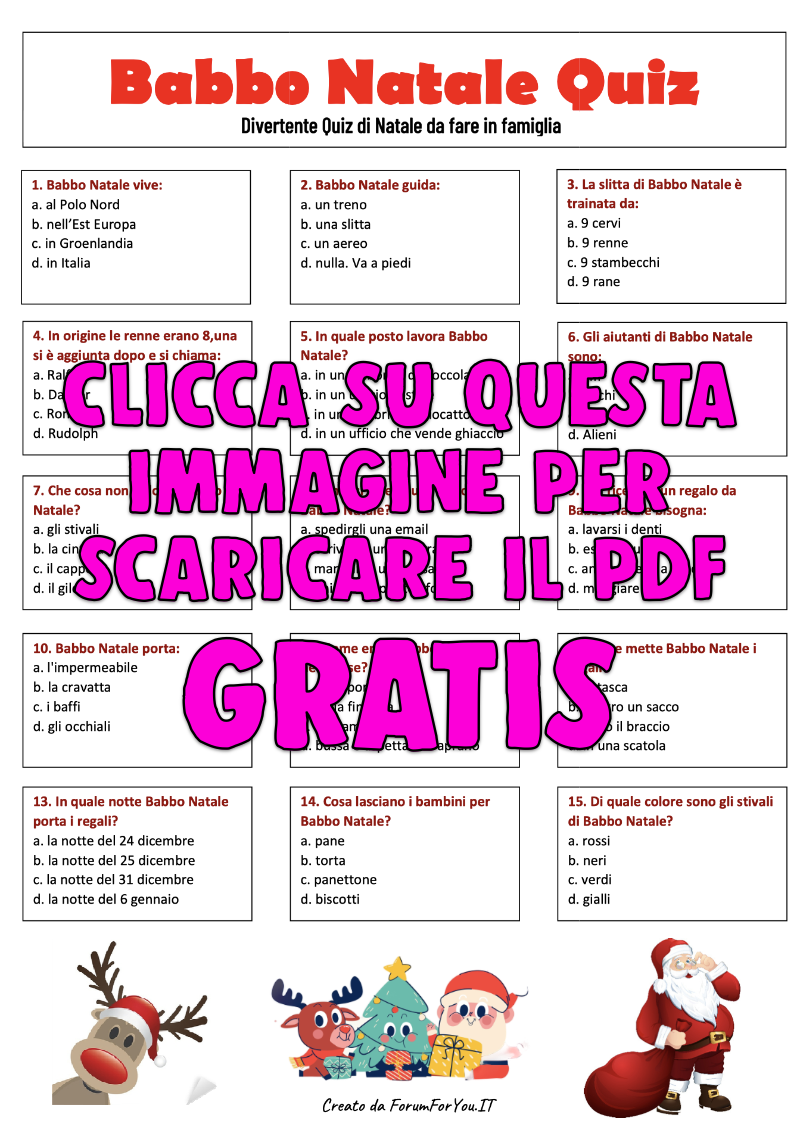 babbo natale quiz