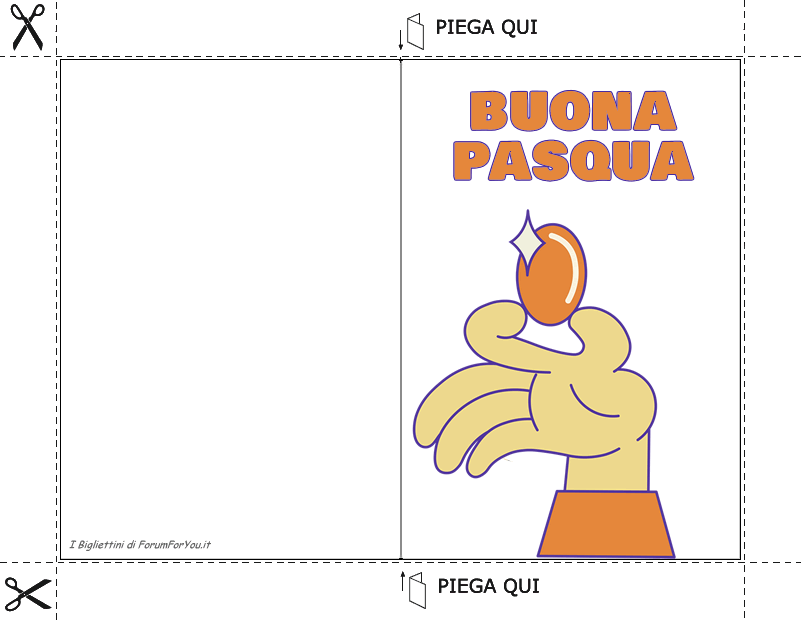 Biglietti Pasquali da scaricare e stampare gratis
