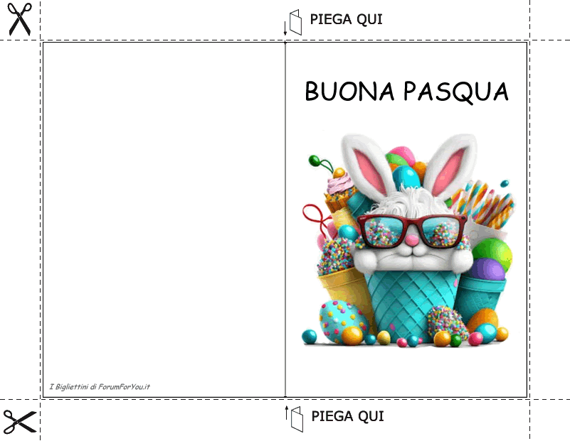 Biglietti Pasquali da scaricare e stampare gratis