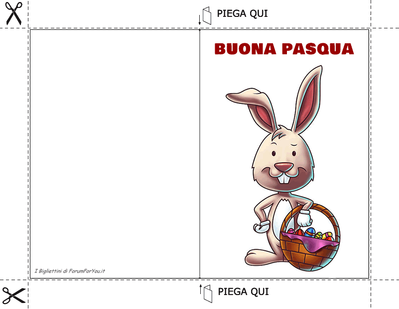 Biglietti Pasquali da scaricare e stampare gratis