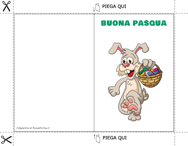 Biglietti Pasquali da scaricare e stampare gratis