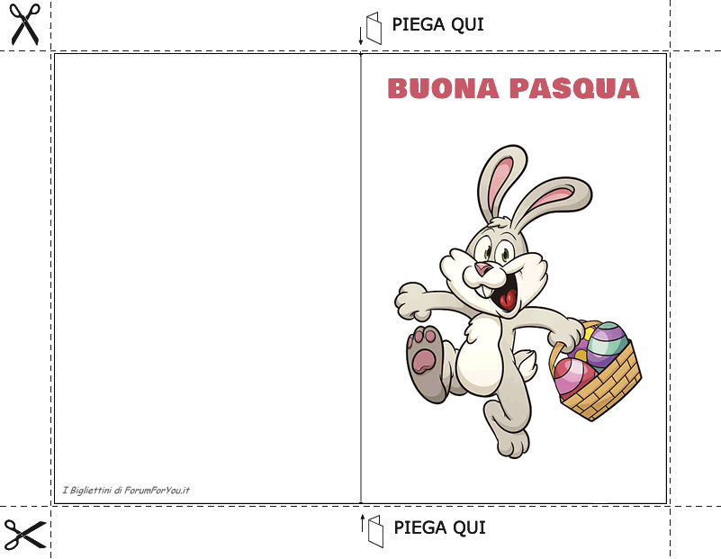 Biglietti Pasquali da scaricare e stampare gratis