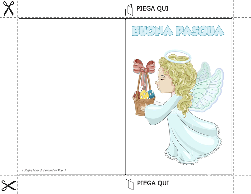 Biglietti Pasquali da scaricare e stampare gratis