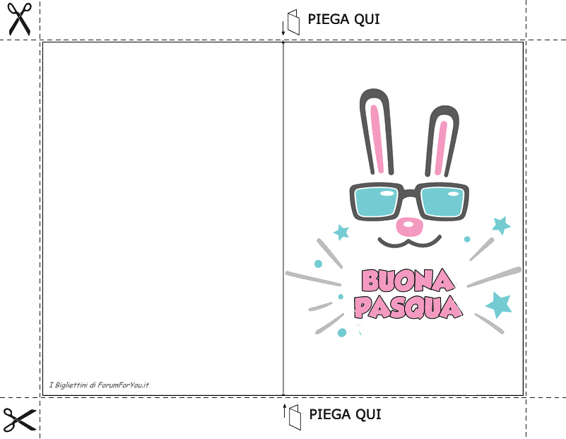 Biglietti Pasquali da scaricare e stampare gratis
