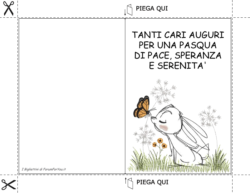 Biglietti Pasquali da scaricare e stampare gratis