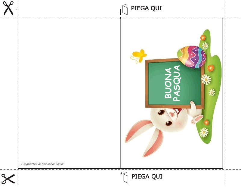 Biglietti Pasquali da scaricare e stampare gratis