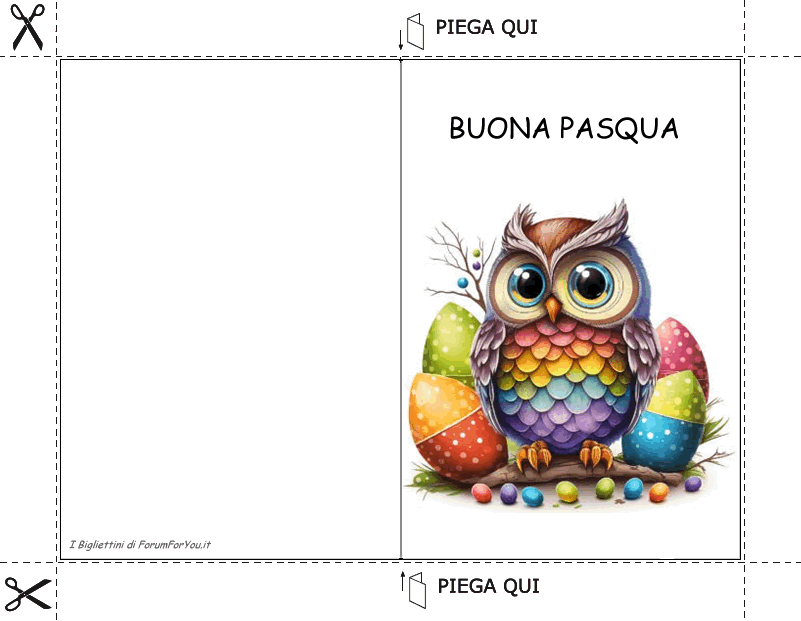 Biglietti Pasquali da scaricare e stampare gratis