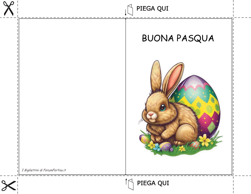 Biglietti Pasquali da scaricare e stampare gratis