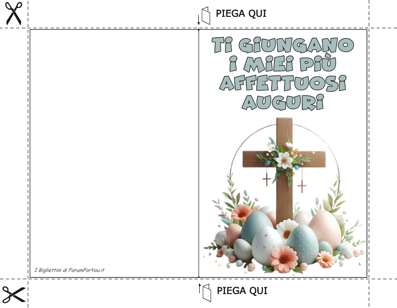 Biglietti Pasquali da scaricare e stampare gratis