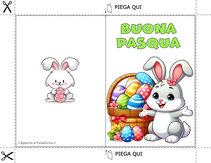 Biglietti Pasquali da scaricare e stampare gratis