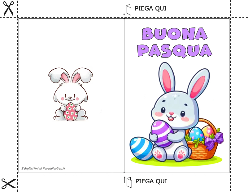 Biglietti Pasquali da scaricare e stampare gratis