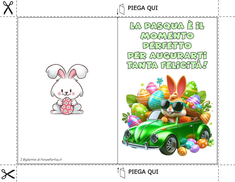Biglietti Pasquali da scaricare e stampare gratis
