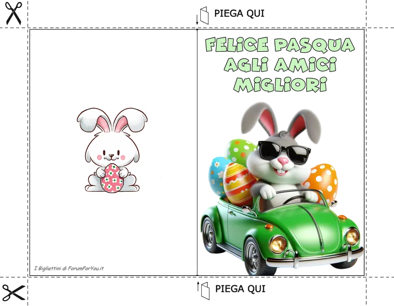 Biglietti Pasquali da scaricare e stampare gratis