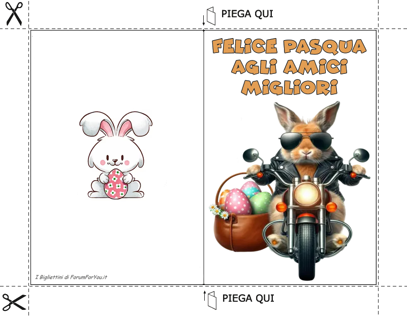 Biglietti Pasquali da scaricare e stampare gratis