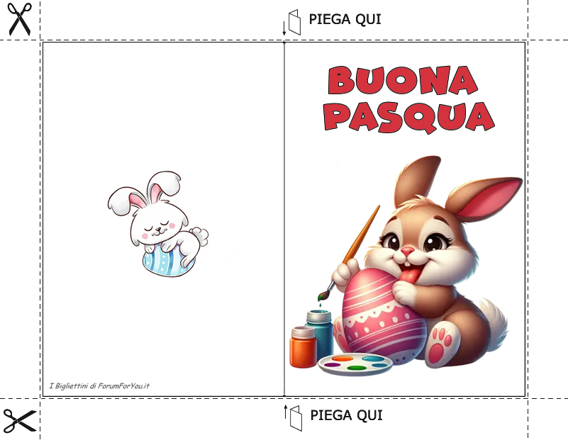 Biglietti Pasquali da scaricare e stampare gratis