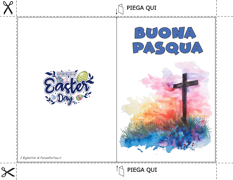 Biglietti Pasquali da scaricare e stampare gratis