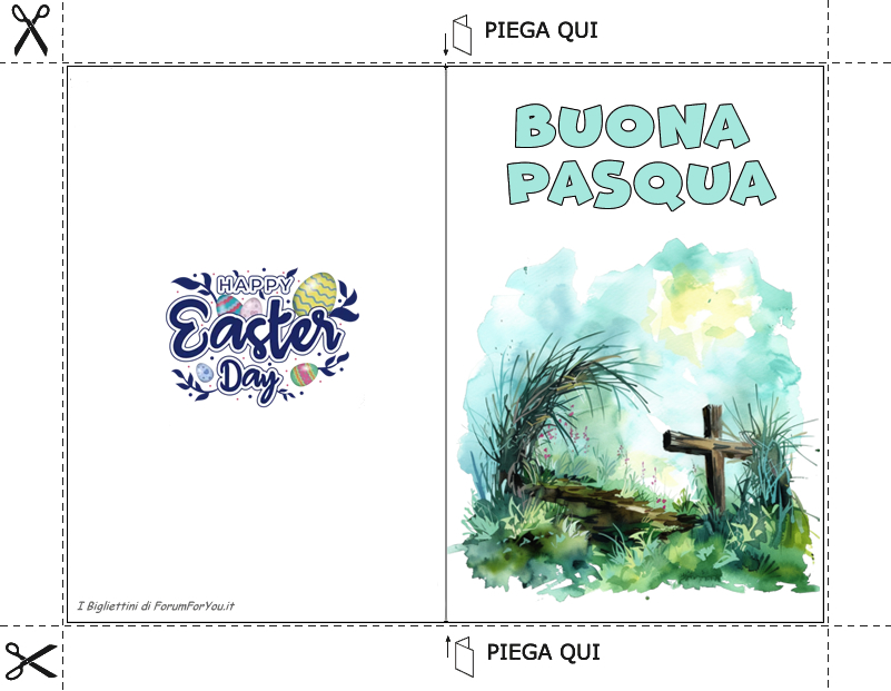 Biglietti Pasquali da scaricare e stampare gratis