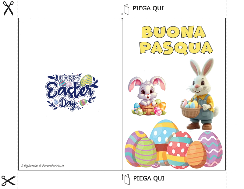 Biglietti Pasquali da scaricare e stampare gratis