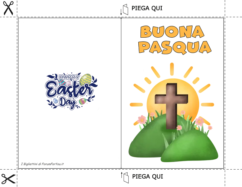 Biglietti Pasquali da scaricare e stampare gratis
