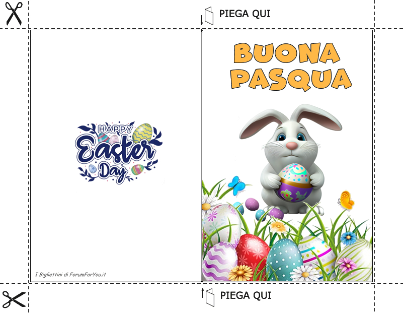 Biglietti Pasquali da scaricare e stampare gratis