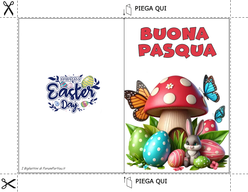 Biglietti Pasquali da scaricare e stampare gratis