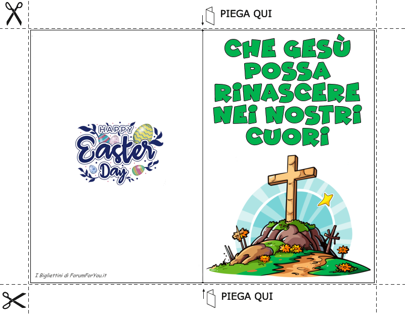 Biglietti Pasquali da scaricare e stampare gratis