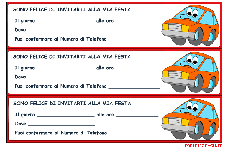 Inviti alla Festa di compleanno 12