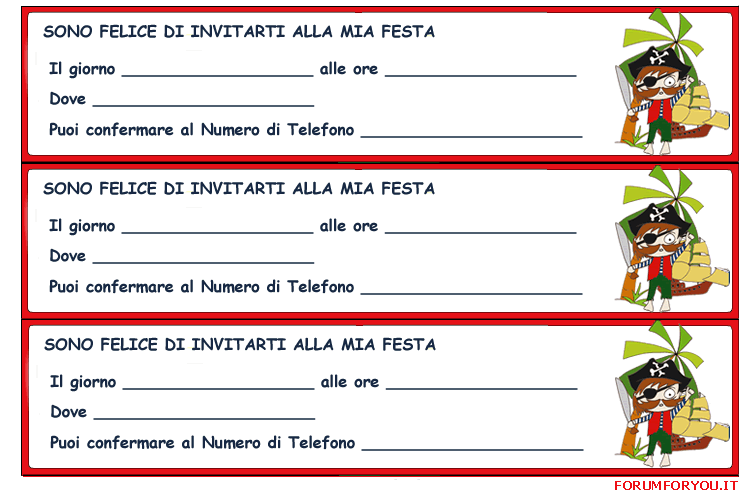 Inviti alla Festa di compleanno 14