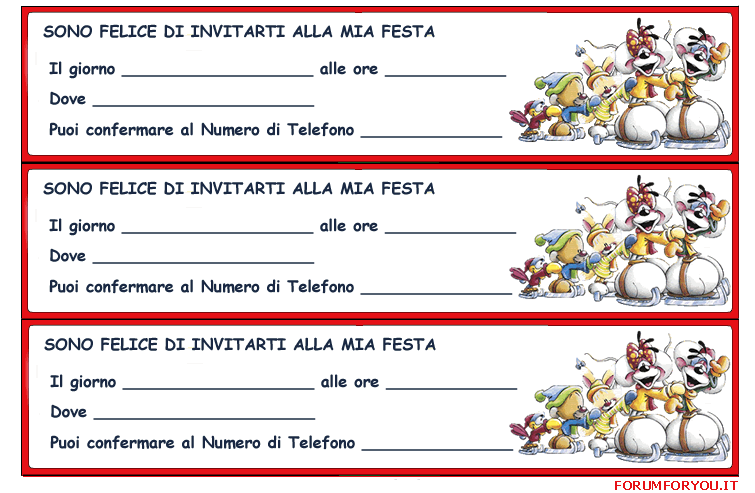 Inviti alla Festa di compleanno 7
