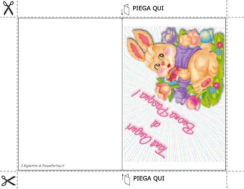 Biglietti Pasquali da scaricare e stampare gratis