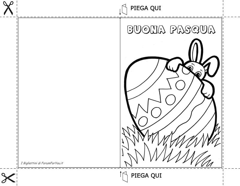 Biglietti Pasquali da scaricare e stampare gratis