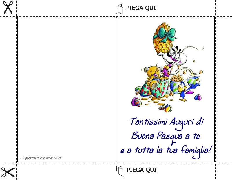 Biglietti Pasquali da scaricare e stampare gratis