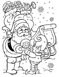 Disegni per Bambini di Natale da colorare