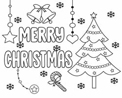Disegni per Bambini di Natale da colorare