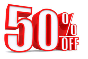 Offerte fino al 50% di sconto
