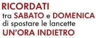 Da ora legale a ora invernale