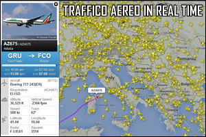 Visualizza traffico aereo online in tempo reale