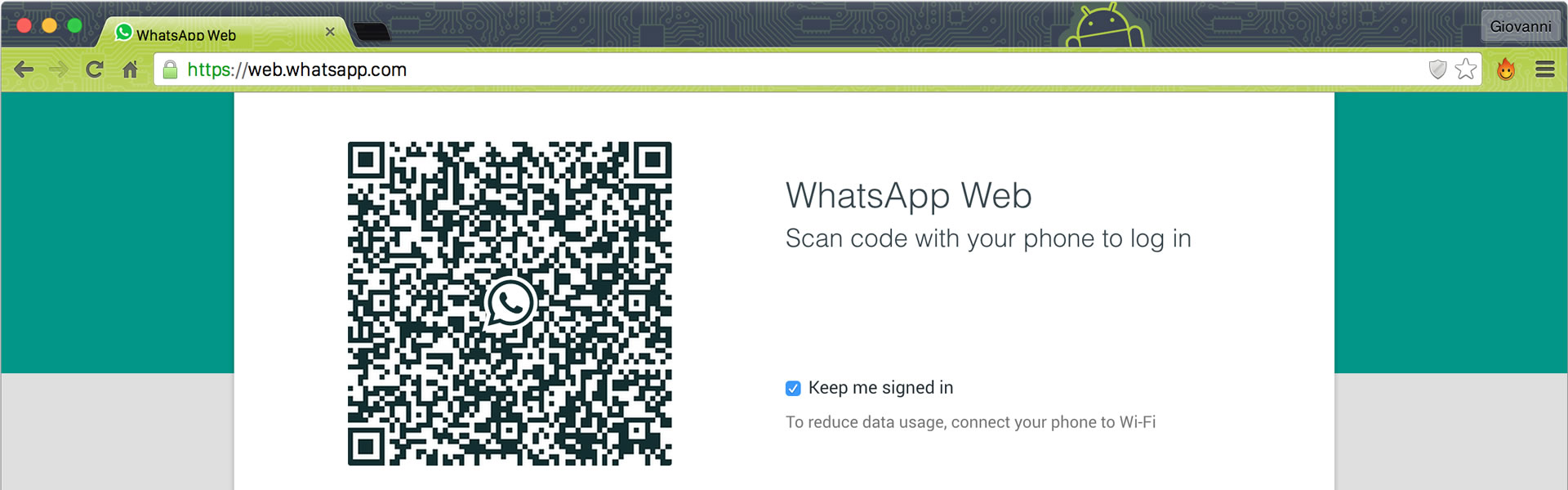 WhatsApp Web. Ecco come Fare