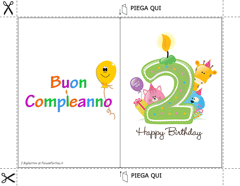 Bigliettini Di Auguri Di Compleanno Da Stampare Forumforyou It