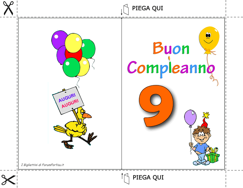 Bigliettini Di Auguri Di Compleanno Da Stampare Forumforyou It