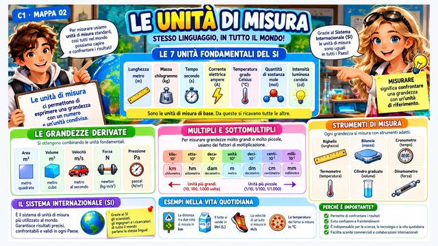Anteprima della mappa Le unità di misura