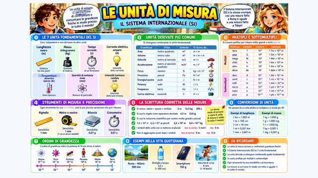 Anteprima della mappa Il Sistema Internazionale (SI) – Approfondimento