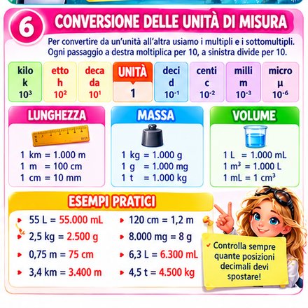 Anteprima della mappa Conversioni delle unità di misura: esempi pratici