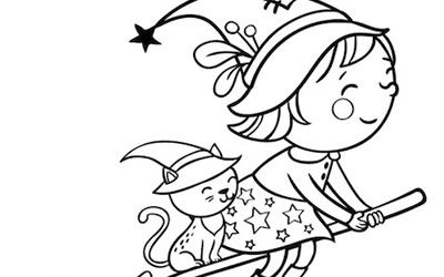Immagini Befana da stampare