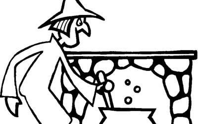 Immagini Befana da stampare