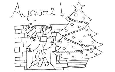 Disegni di Befane da colorare