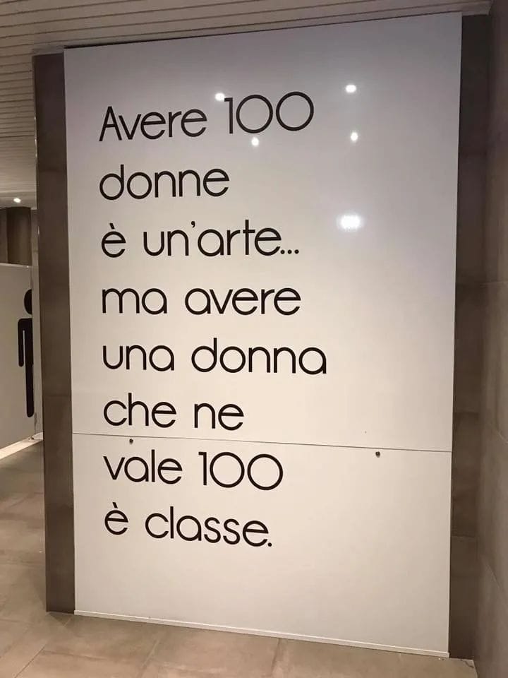 avere 100 donne