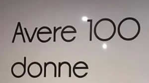 Avere 100 donne è arte