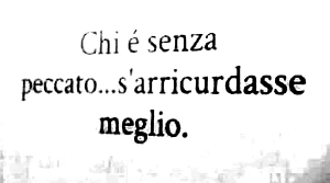 Chi è senza peccato