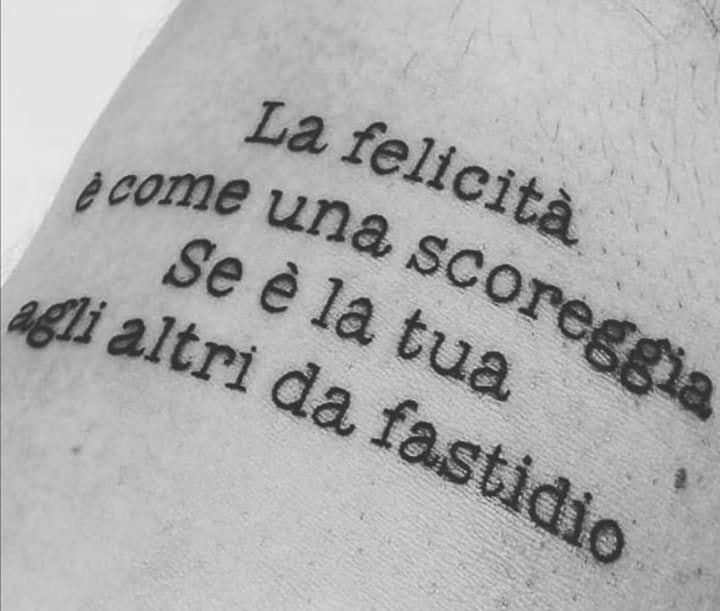 la felicità è come